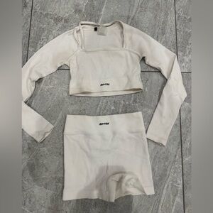 Bo + Tee White Two Piece Set